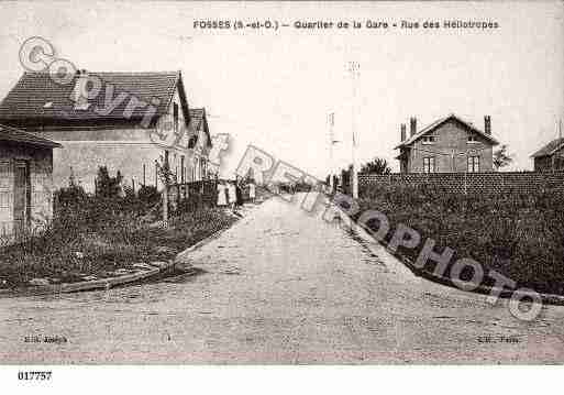 Ville de FOSSES, carte postale ancienne