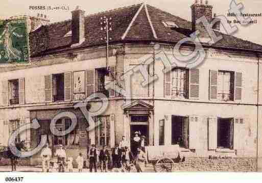 Ville de FOSSES, carte postale ancienne