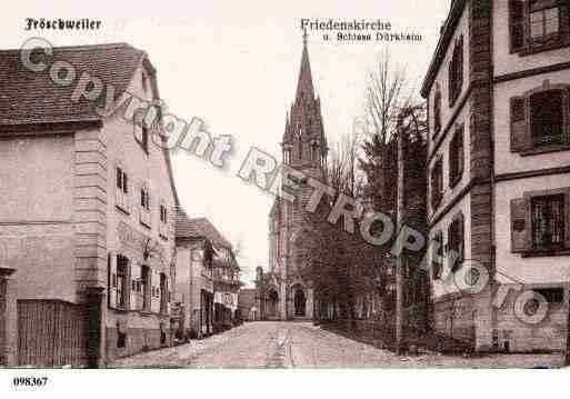 Ville de FROESCHWILLER, carte postale ancienne