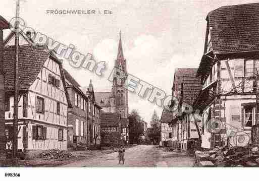 Ville de FROESCHWILLER, carte postale ancienne