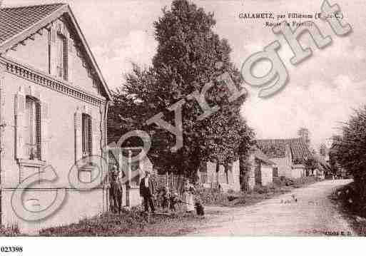 Ville de GALAMETZ, carte postale ancienne