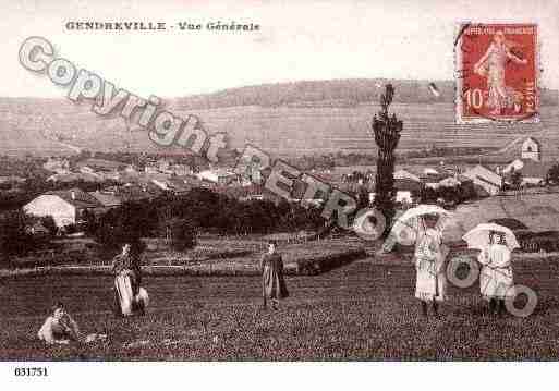 Ville de GENDREVILLE, carte postale ancienne