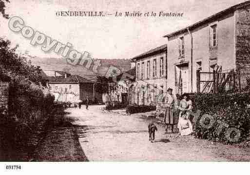 Ville de GENDREVILLE, carte postale ancienne