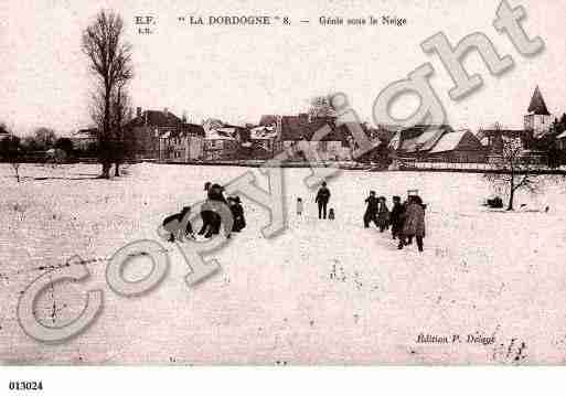 Ville de GENIS, carte postale ancienne