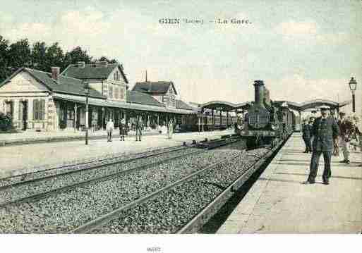 Ville de GIEN, carte postale ancienne