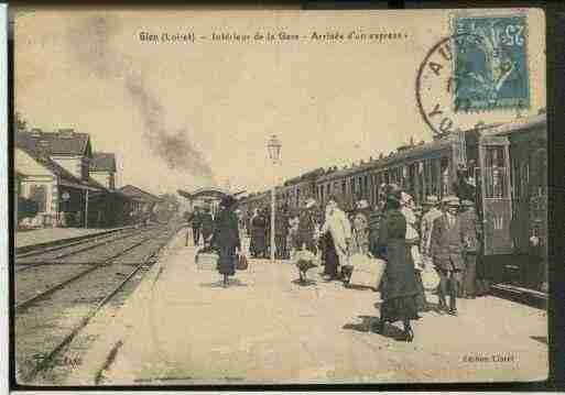 Ville de GIEN, carte postale ancienne