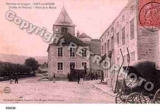 Ville de GIEYSURAUJON, carte postale ancienne