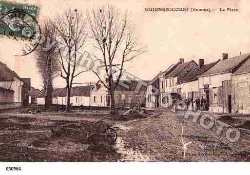 Ville de GUIGNEMICOURT, carte postale ancienne