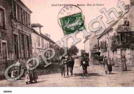 Ville de HAUTEVESNES, carte postale ancienne