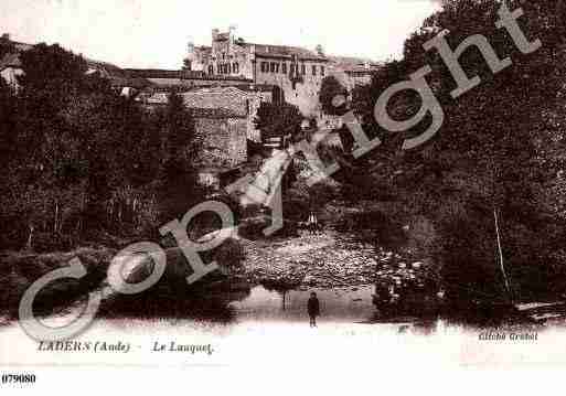 Ville de LADERNSURLAUQUET, carte postale ancienne