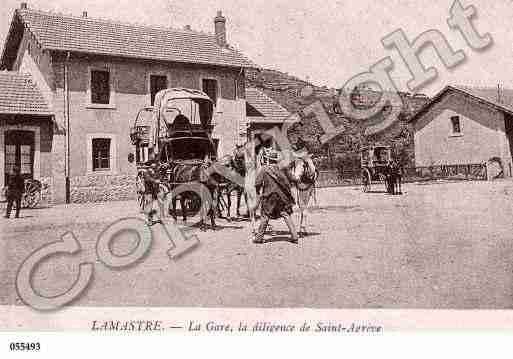 Ville de LAMASTRE, carte postale ancienne