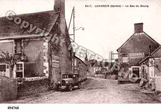 Ville de LAVARDIN, carte postale ancienne