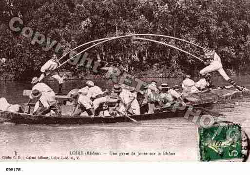 Ville de LOIRESURRHONE, carte postale ancienne