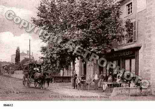 Ville de LOIRESURRHONE, carte postale ancienne