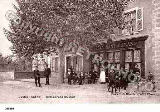 Ville de LOIRESURRHONE, carte postale ancienne