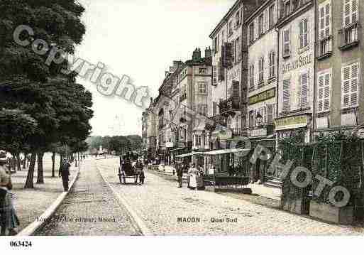 Ville de MACON, carte postale ancienne