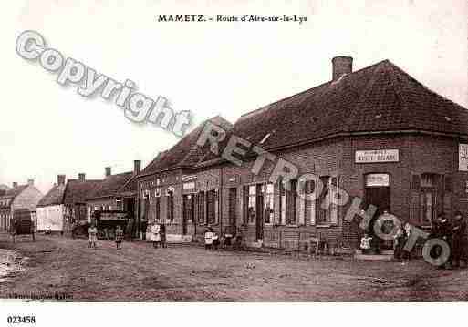 Ville de MAMETZ, carte postale ancienne