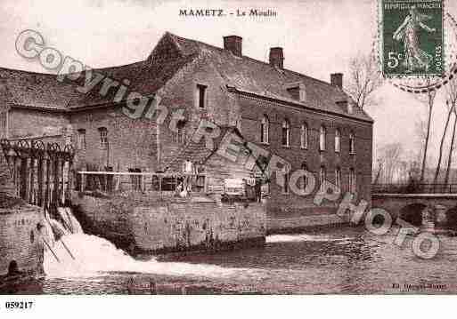 Ville de MAMETZ, carte postale ancienne