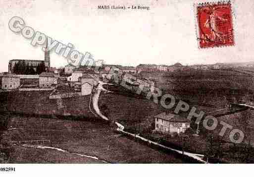 Ville de MARS, carte postale ancienne