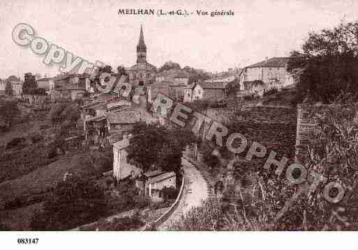 Ville de MEILHANSURGARONNE, carte postale ancienne
