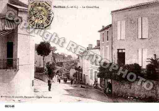 Ville de MEILHANSURGARONNE, carte postale ancienne