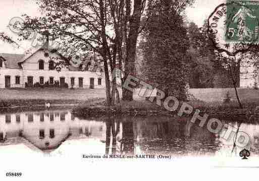 Ville de MELESURSARTHE(LE), carte postale ancienne