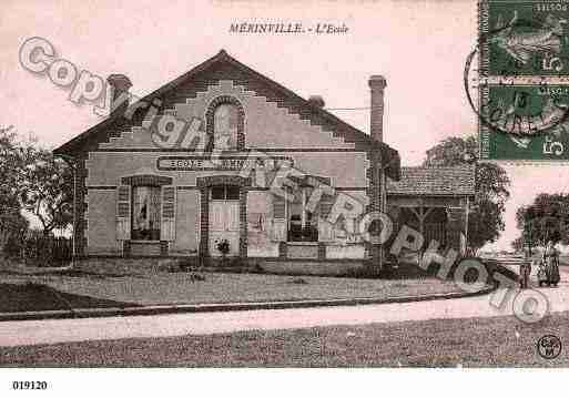 Ville de MERINVILLE, carte postale ancienne Ville de MERINVILLE, carte postale ancienne
