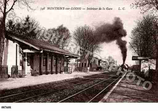 Ville de MONTIGNYSURLOING, carte postale ancienne