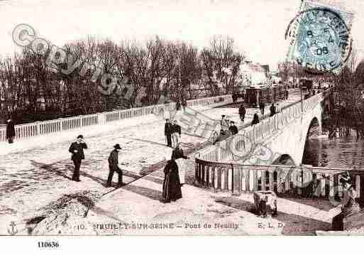 Ville de NEUILLYSURSEINE, carte postale ancienne