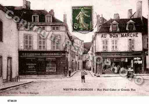 Ville de NUITSSAINTGEORGES, carte postale ancienne