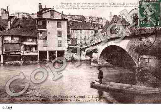 Ville de ORNANS, carte postale ancienne