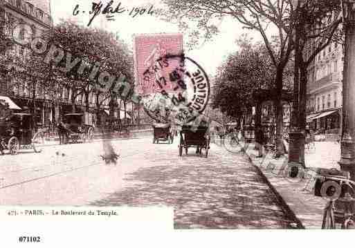 Ville de PARIS3, carte postale ancienne