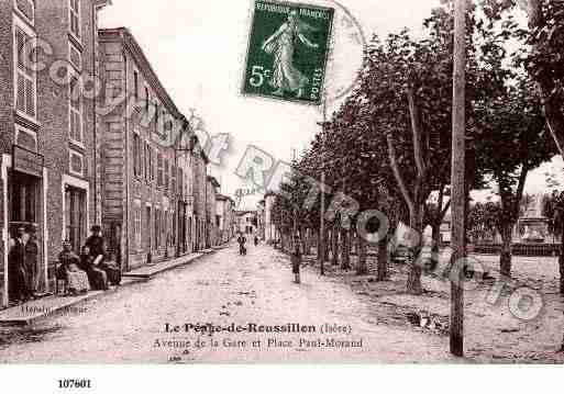 Ville de PEAGEDEROUSSILLON(LE), carte postale ancienne