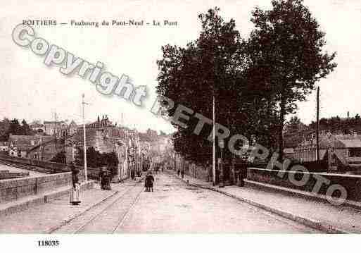 Ville de POITIERS, carte postale ancienne