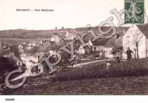 Ville de POLIGNY, carte postale ancienne