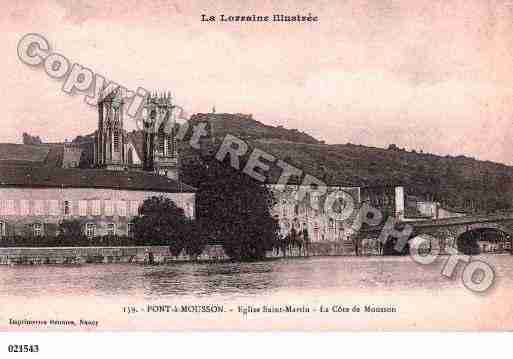 Ville de PONTAMOUSSON, carte postale ancienne