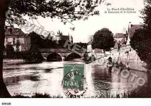 Ville de PONTCHRETIENCHABENET(LE), carte postale ancienne Ville de PONTCHRETIENCHABENET(LE), carte postale ancienne