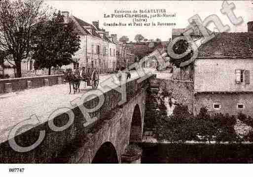 Ville de PONTCHRETIENCHABENET(LE), carte postale ancienne