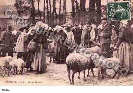 Ville de QUINTIN, carte postale ancienne