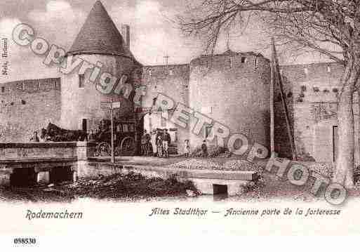 Ville de RODEMACK, carte postale ancienne