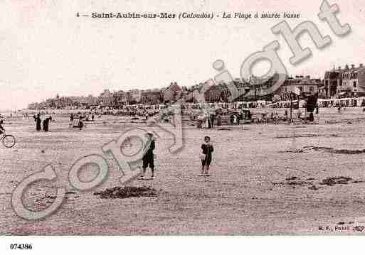 Ville de SAINTAUBINSURMER, carte postale ancienne