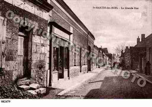 Ville de SAINTMARTINDESBOIS, carte postale ancienne