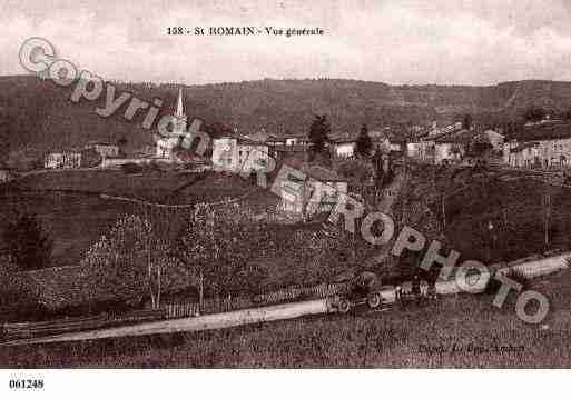 Ville de SAINTROMAIN, carte postale ancienne