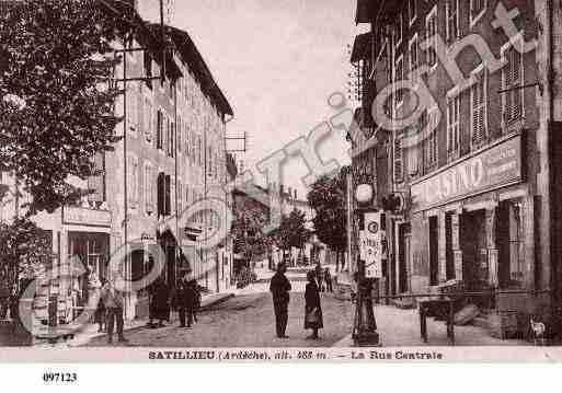 Ville de SATILLIEU, carte postale ancienne