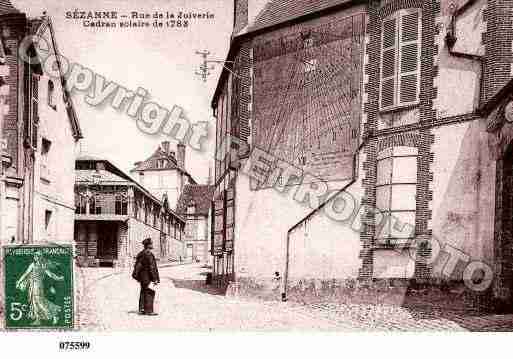 Ville de SEZANNE, carte postale ancienne