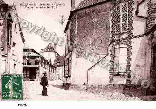 Ville de SEZANNE, carte postale ancienne