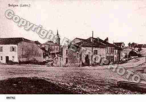 Ville de SOLGNE, carte postale ancienne