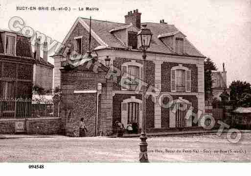 Ville de SUCYENBRIE, carte postale ancienne