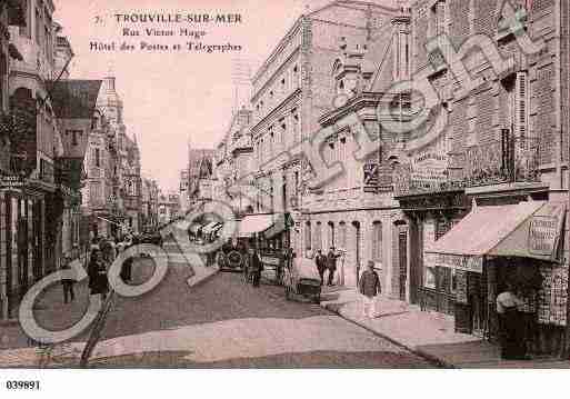 Ville de TROUVILLESURMER, carte postale ancienne