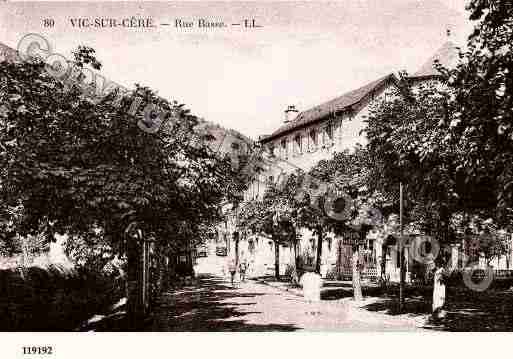 Ville de VICSURCERE, carte postale ancienne